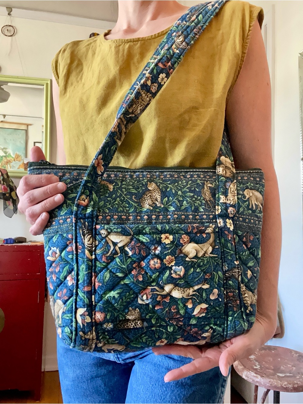 Vintage 80s Quilted Tote